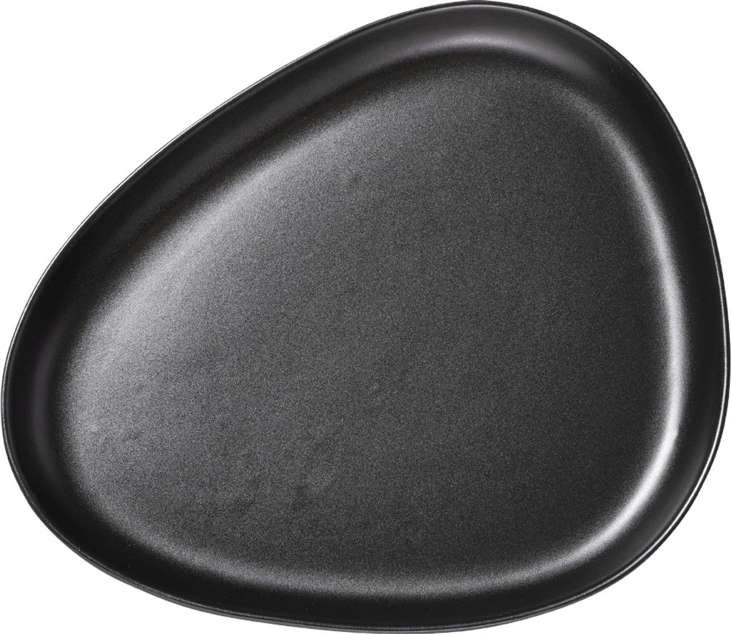 LIND DNA Curve Stoneware Platzteller black