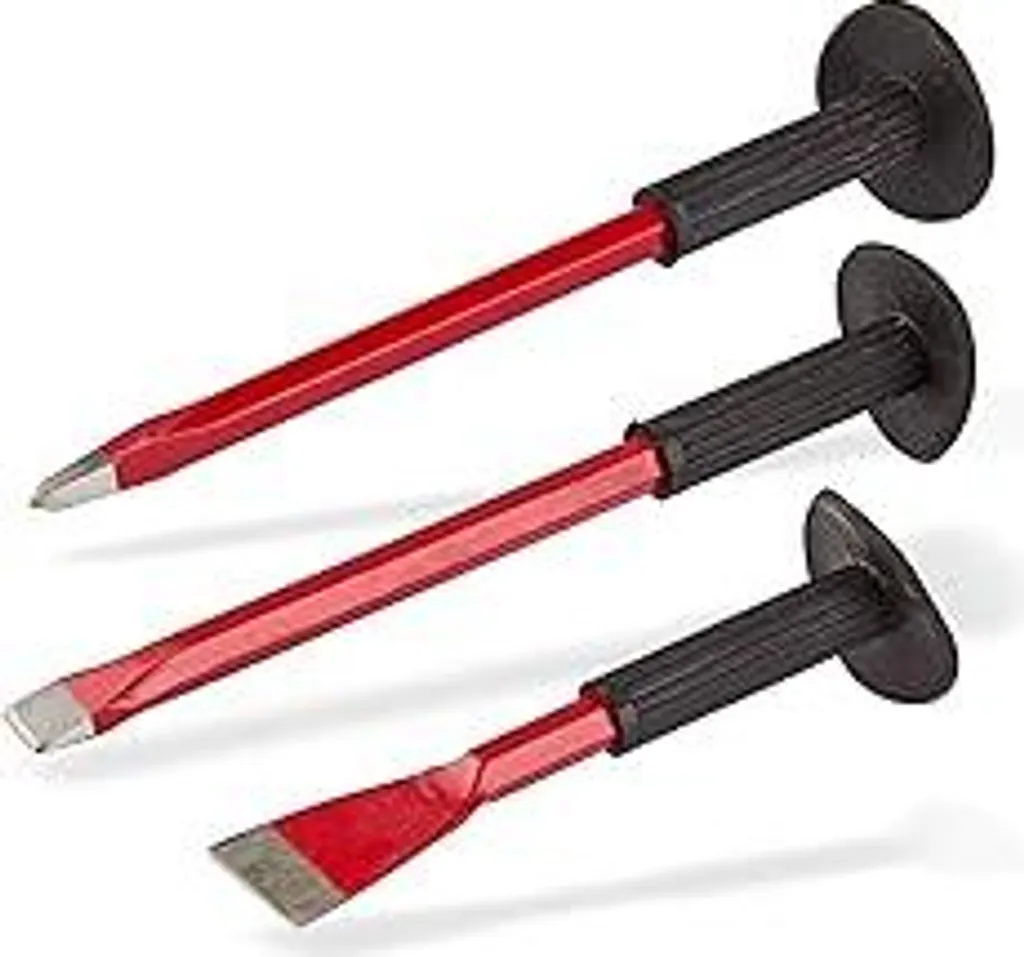 Scalpelli Manuali DEMA con Impugnatura Protettiva - Set Professionale 3pz