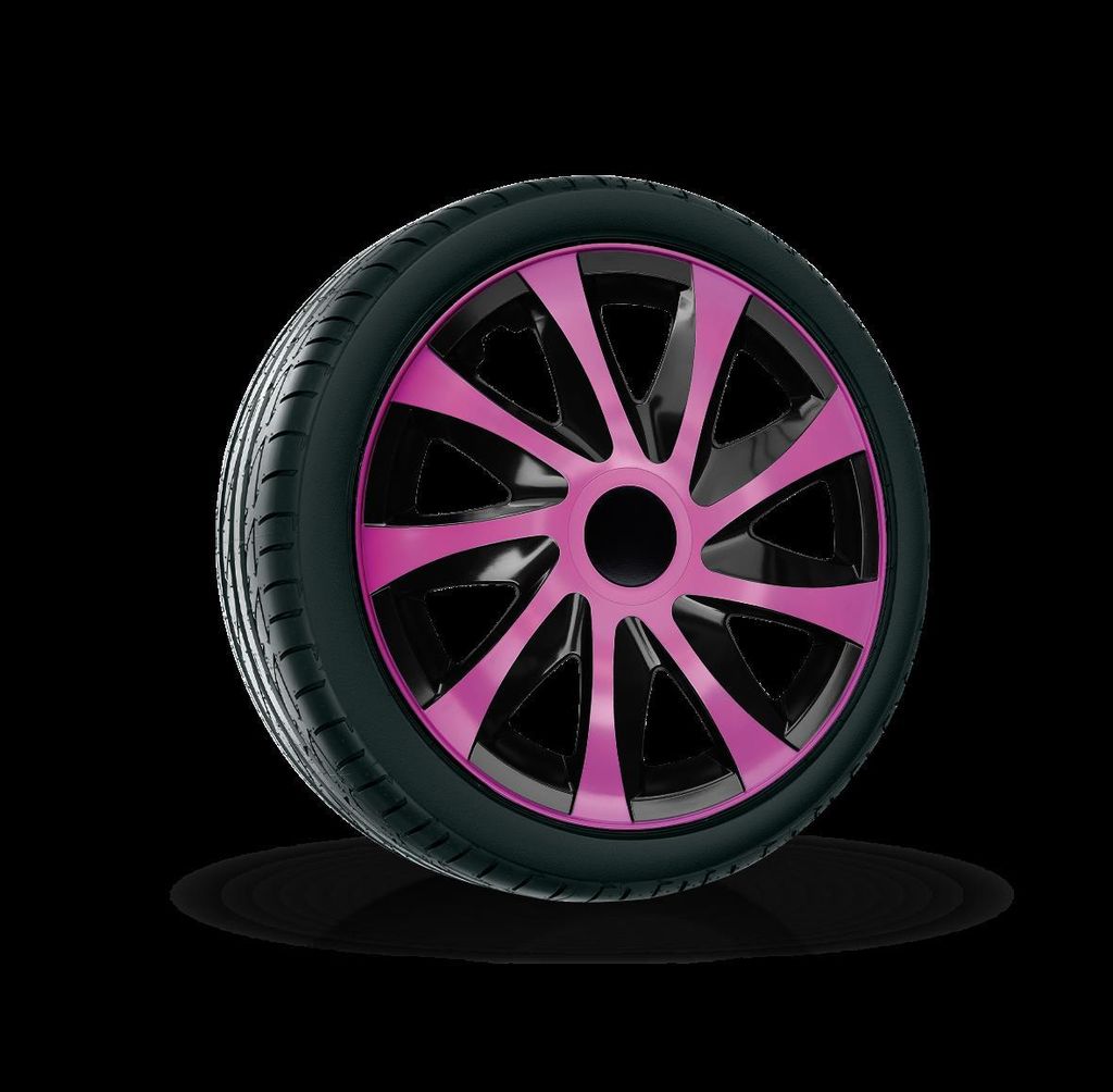 NRM Radkappen DRACO, Pink 13" Zoll. (4 x Universal Produktbild 