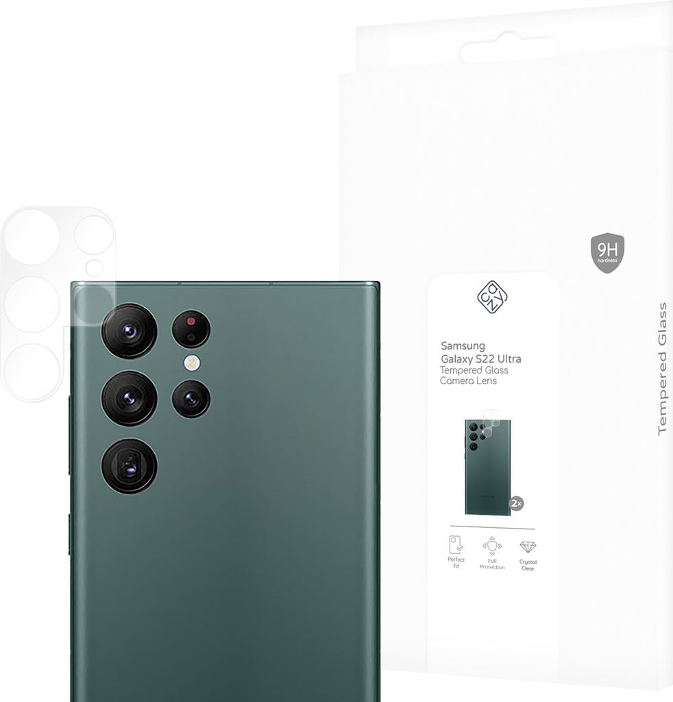 Schutzfolie Samsung Galaxy S22 Ultra - Panzerglas - Cazy - Transparant