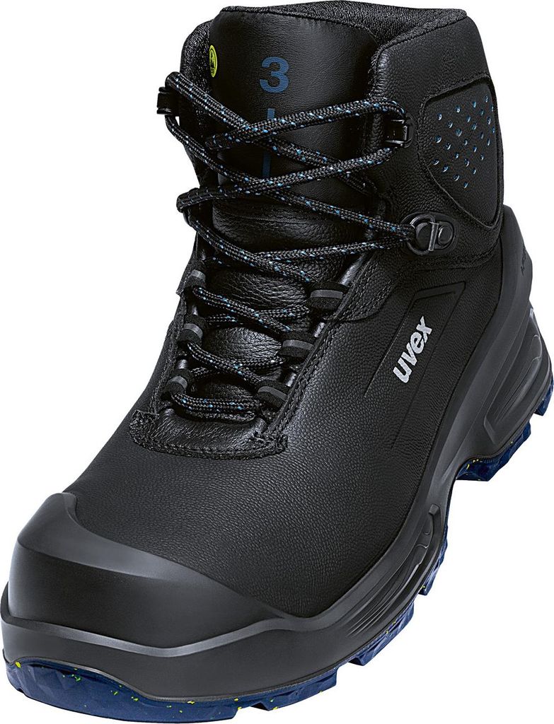 Uvex 3 Sicherheitsstiefel Macsole S3 nach EN ISO 20345:2022 S3 ESD FO CI HI HRO SC SR Größe 44