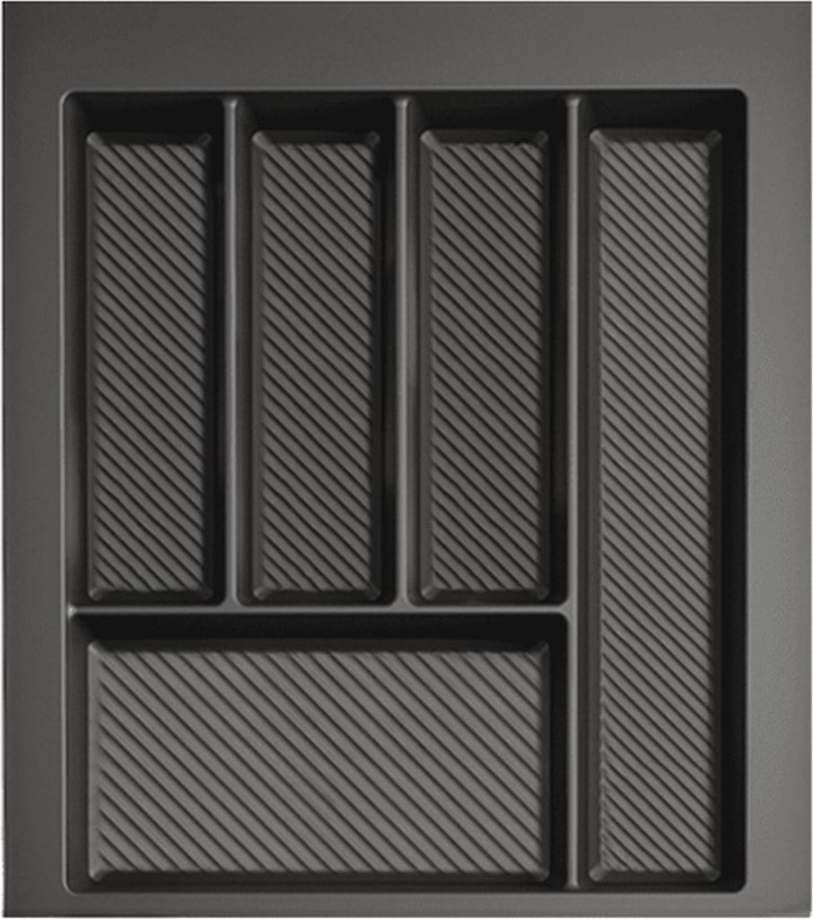 Besteckeinsatz kürzbar Breite 34-40 cm Schublade 45 cm Tiefe 42-49 cm