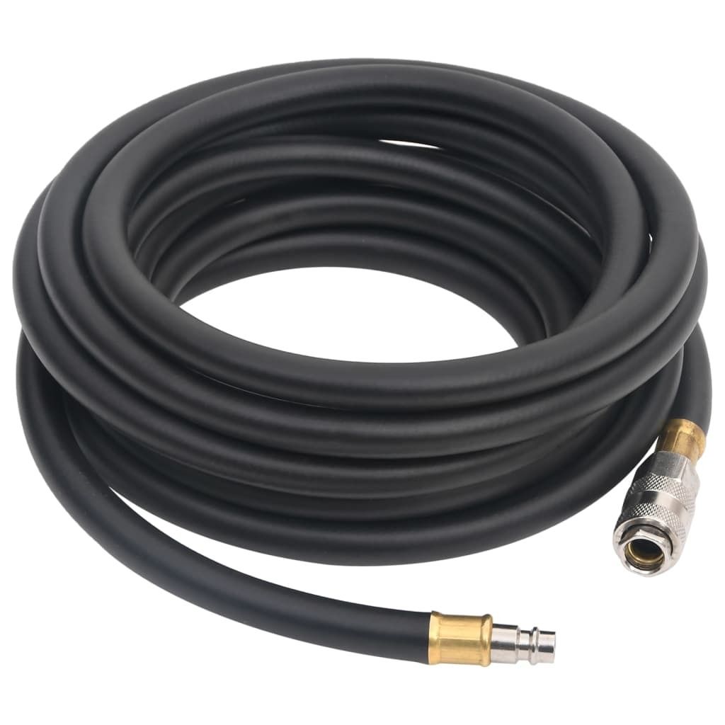 vidaXL Hybrid-Luftschlauch Schwarz 0,6" 5 m Gummi und PVC Produktbild 