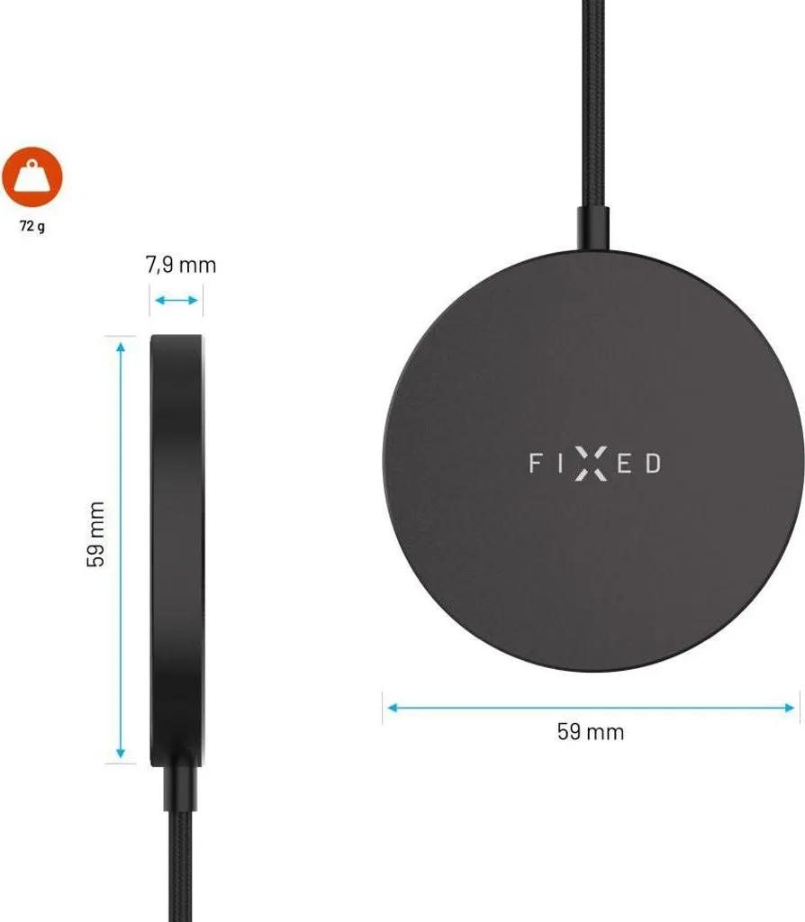 Chargeur sans fil magnétique Qi2 15W Fixed MagPad Slim coloris noir - 10