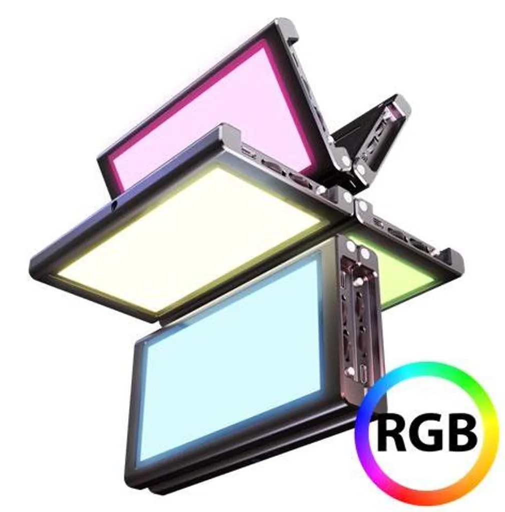 Mini Panneau LED RGB Pockelit F7 Pliage pour Vidéo et Photo de Studio