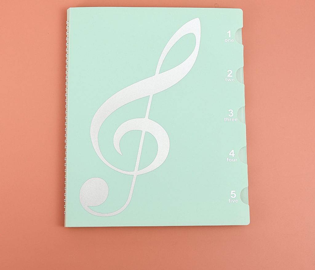 INF Morandi Grüne Notenblatt-Klammer Grün 10er Packung