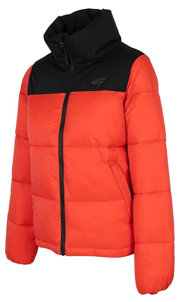 4F - "H4Z22KUDP01451S" Steppjacke für Damen PP1749 (XL) (Schwarz/Orange)