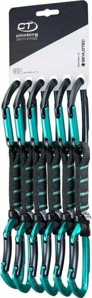 Dégaine d'Escalade Lime Set NY Pro 12cm avec Mousquetons Keylock CT