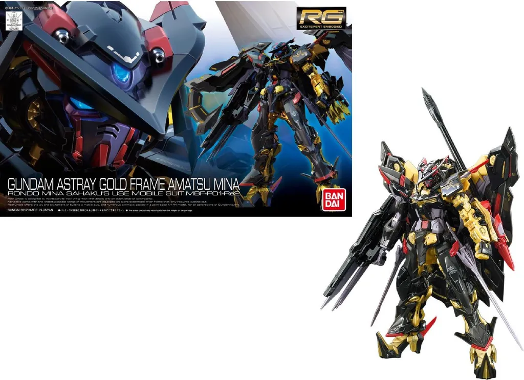Gundam RG 1/144 Astray Gold Frame Amatsu Mina Modèle Réduit 13 cm
