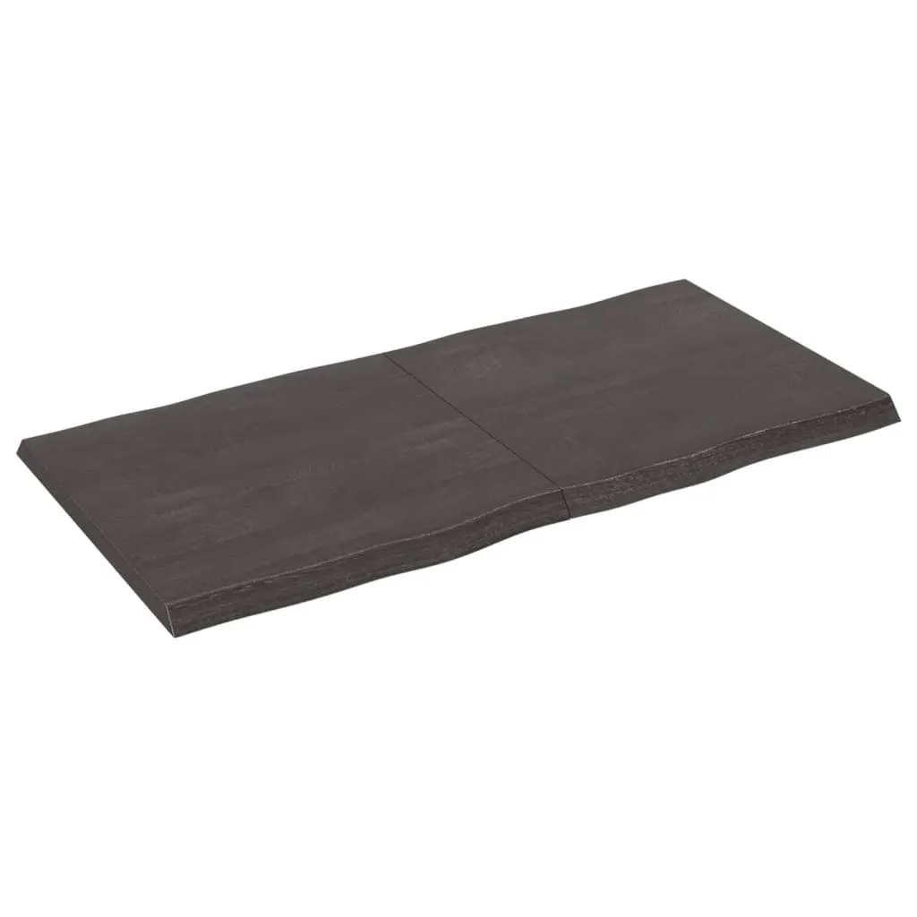 Piano Tavolo Sostitutivo 120x60 Legno Massiccio Bordo Albero - Offerta