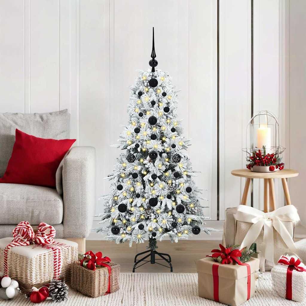 "Schlussverkauf" Künstlicher klappbarer Weihnachtsbaum(1 pc) - Kunstbaum/Tannenbaum - Weiß 120 cm PE und PVC C7922