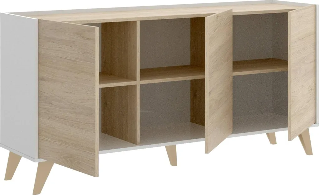 Buffet Afrodite Chêne Brun : Solution de Rangement Large et Design - 5