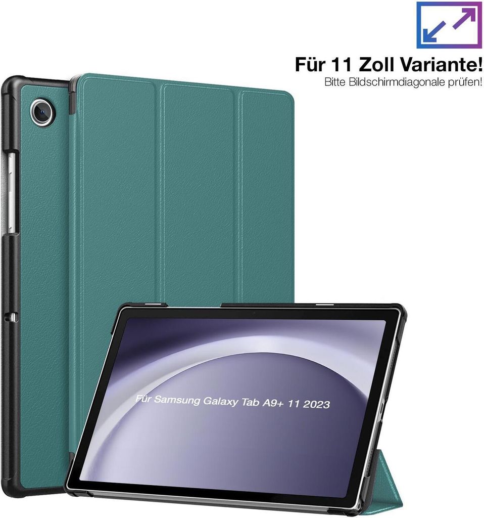 Schutzhülle für Samsung Galaxy Tab A9+ Plus 2023 11 Zoll Cover Case Schutz Tablet Farbe: Türkis