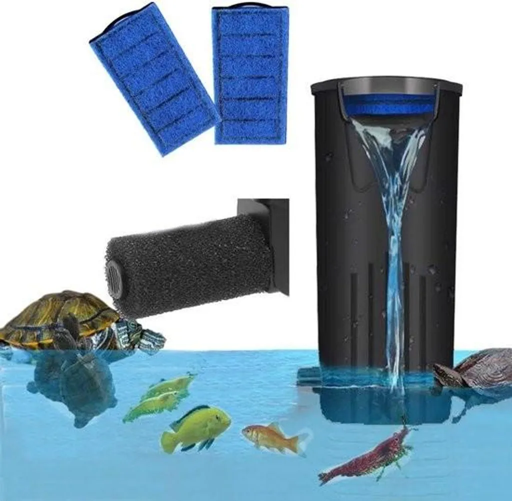 Filtre intérieur pour aquaterrarium tortue - Pompe 500L/H spéciale eau basse