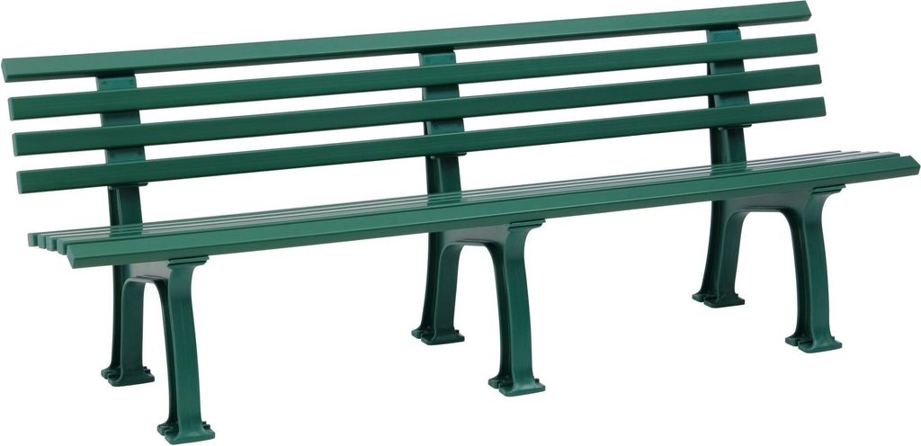 Gartenbank JUIST 4-Sitzer Länge 2000 mm, grün Produktbild 