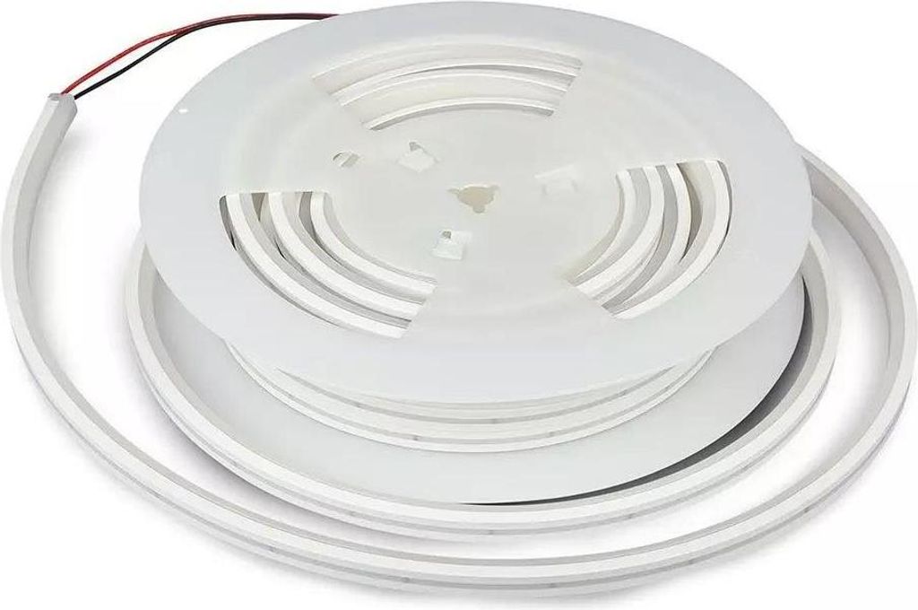 LED Noen Flex Strip Streifen Flex Lichtleiste Schlauch Lichtband Innen Auen Backlite 24V 10m Kaltwei