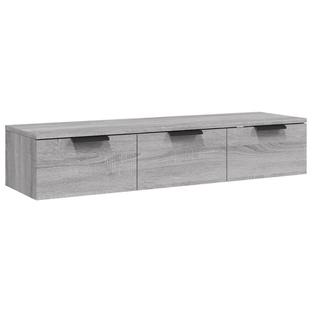 SYFAX™ Armadietto Parete 102x30x20 cm Grigio Sonoma Multistrato Alta Densità