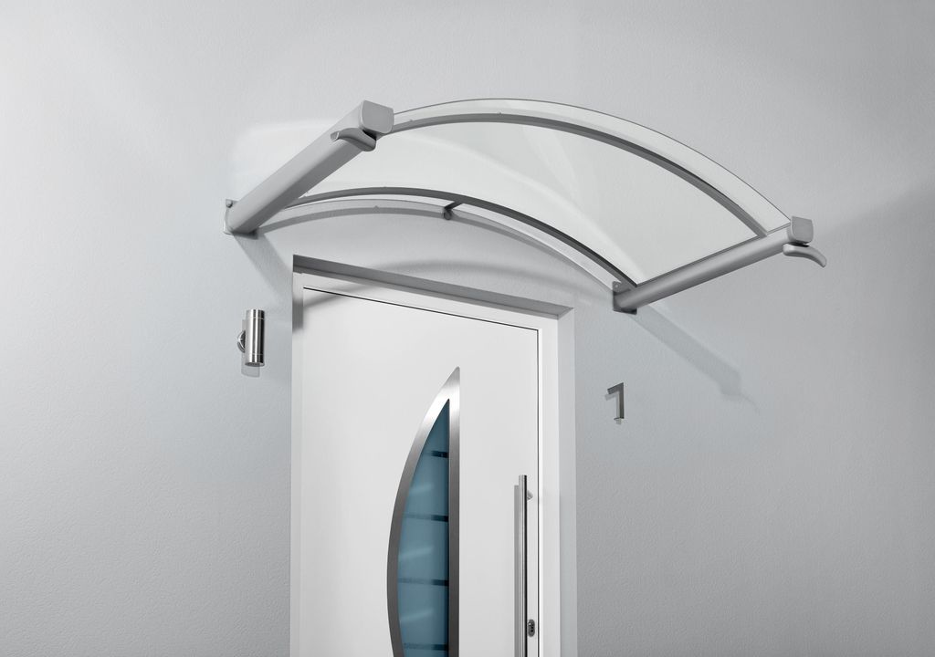 Gutta Bogenvordach BV/B 200 Edelstahloptik 4 mm, klar