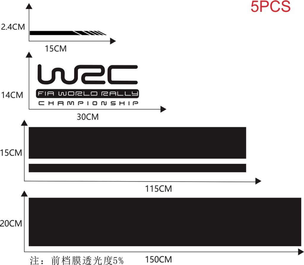 Auto Dekore Auto Sticker für Machine Cover Rückspiegel Windschutzscheibe Film rot