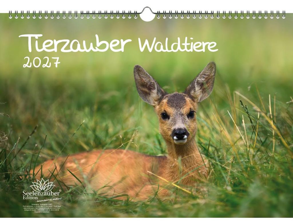Tierzauber Waldtiere DIN A3 Kalender für 2027 Tiere im Wald - Seelenzauber
