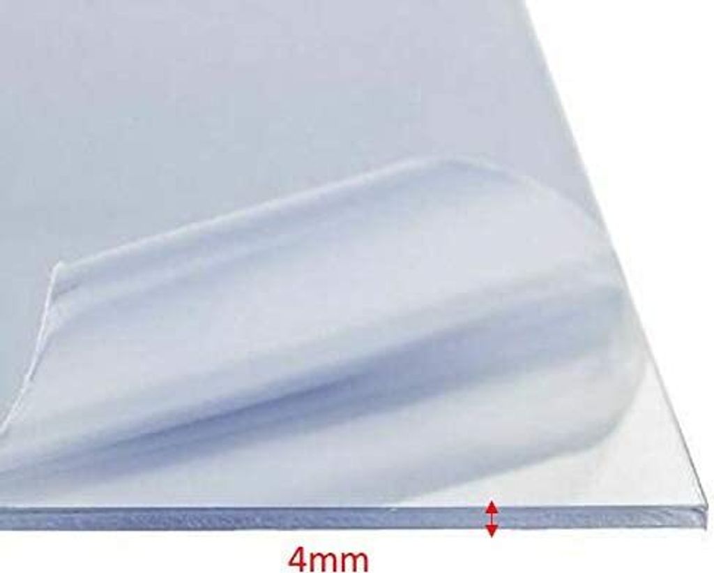 Polycarbonatplatten PC MASSIVPLATTE 4 MM klar 800X400mm UV-beständig von Ezooza