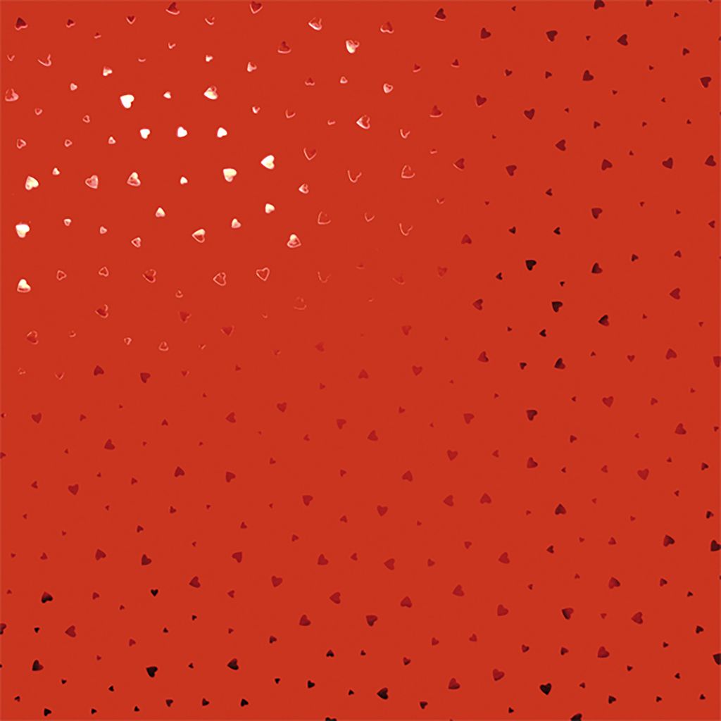 Geschenkpapier mit metallic glänzenden Herzmuster 70cm x 2m Produktbild 