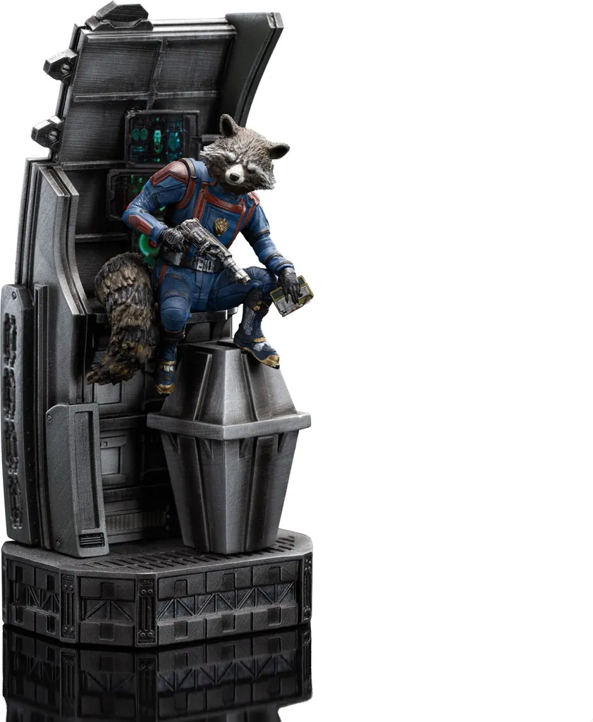 Rocket Raccoon Art Scale 1/10 Marvel : Statue Haute Qualité 20 cm V3