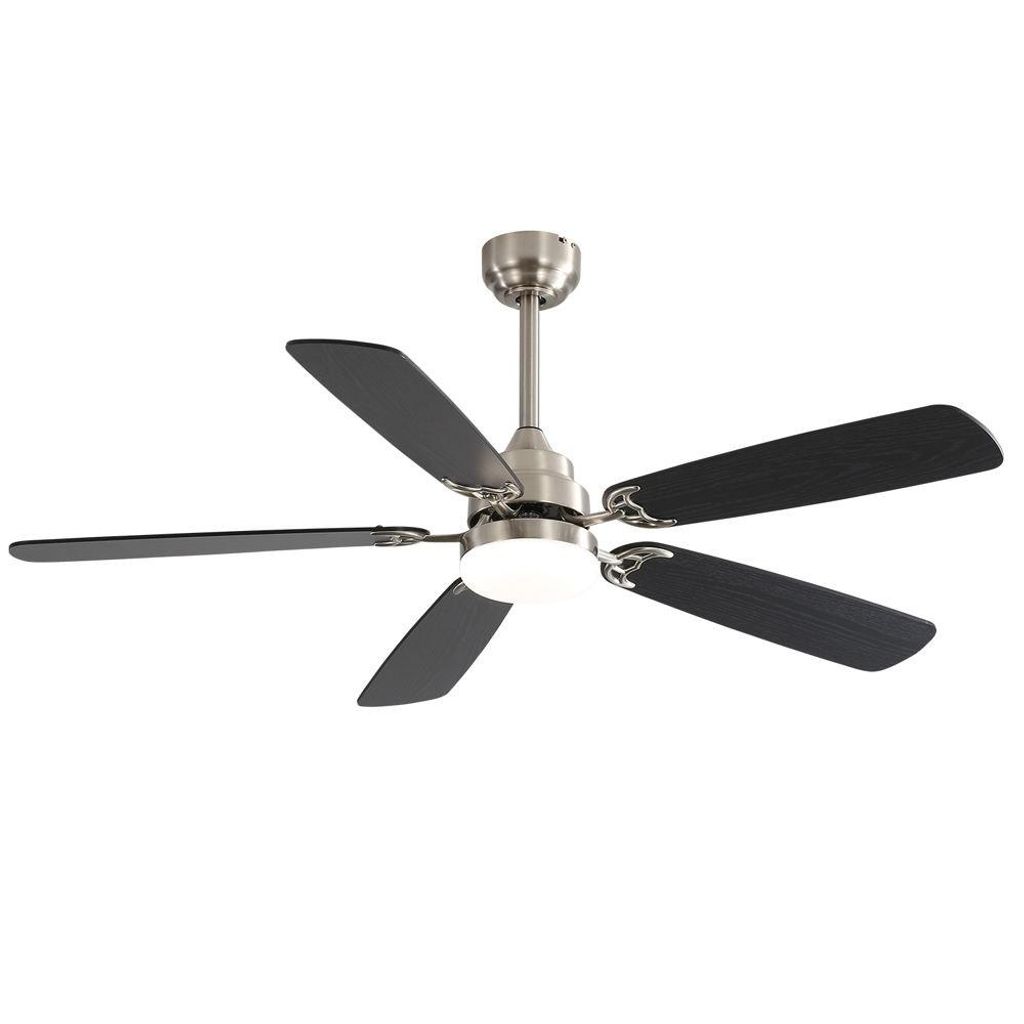 KBS 52 Zoll Deckenventilator mit LED, Fernbedienung & App-Steuerung – Moderner Smart Deckenventilator mit Licht und leisem DC-Motor