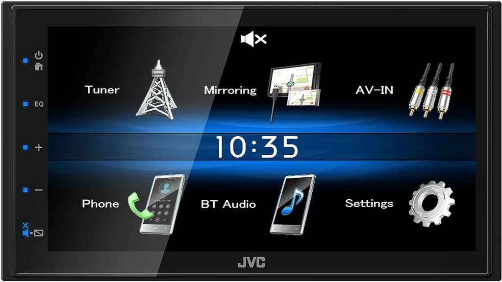 Système multimédia JVC KW-M25BT pour voiture avec kit mains libres BT