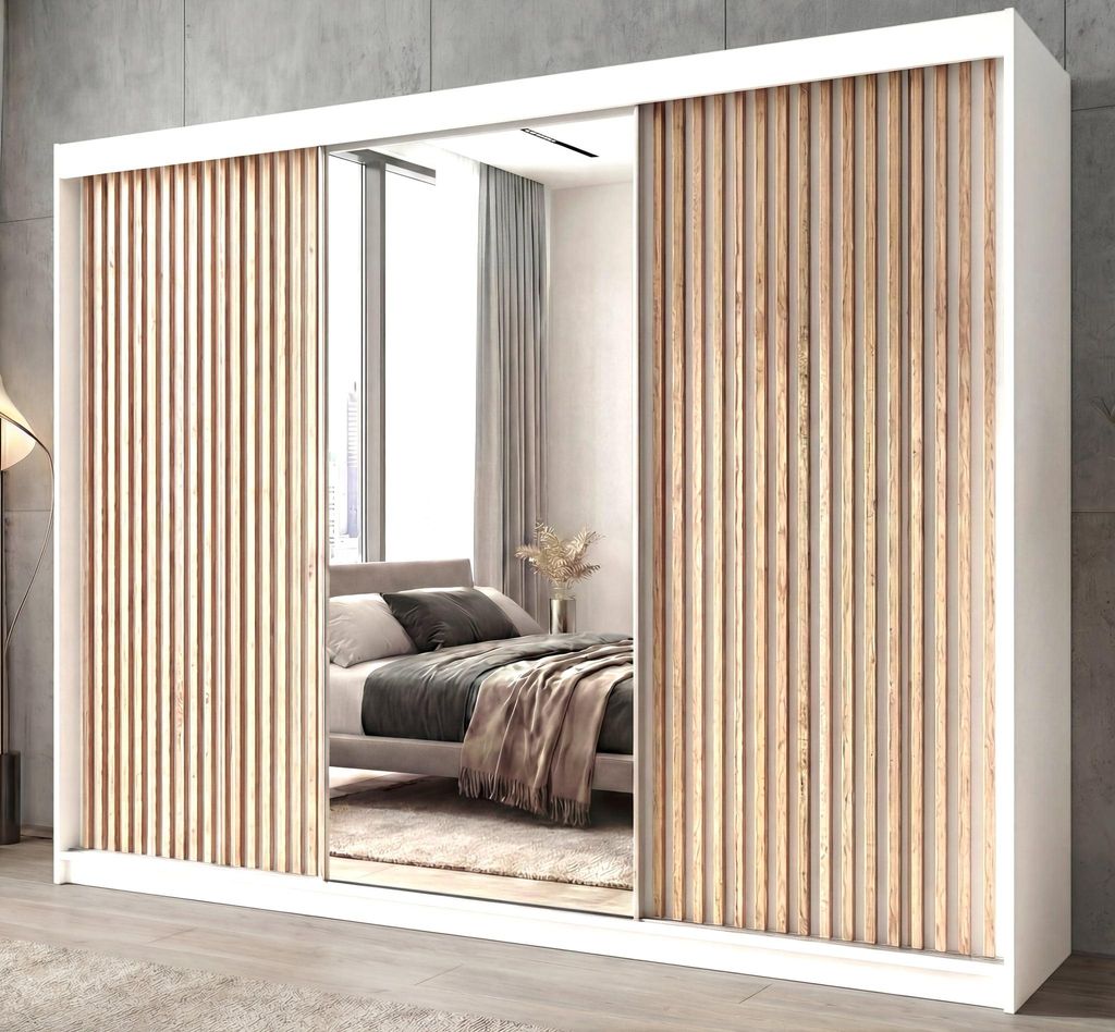 Schwebetürenschrank, 3-türig Schrank FARA 200 cm (mit Produktbild 