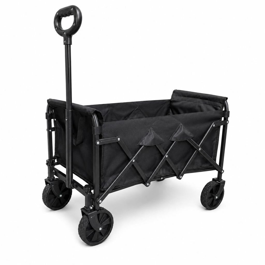 120L Klappbarer Outdoor Wagen mit Rollen, Outdoor-Trolley Produktbild 
