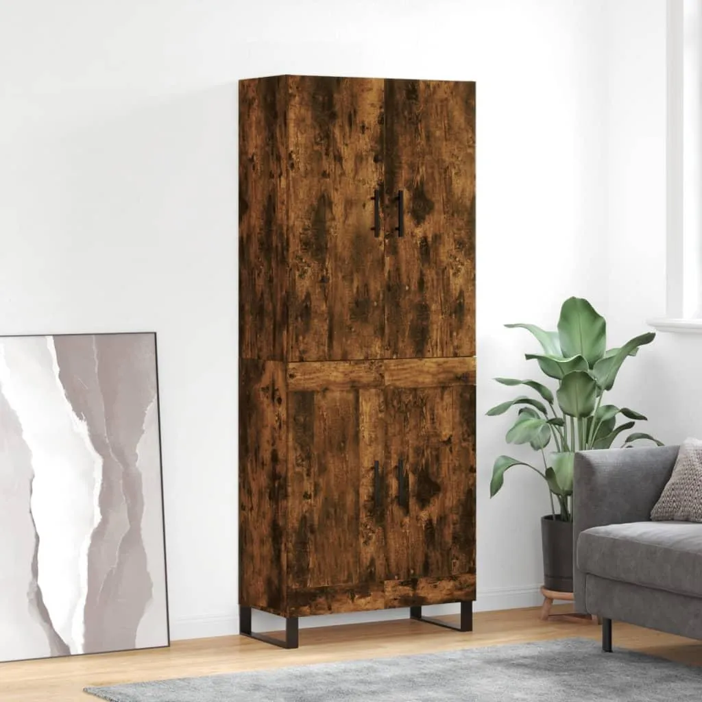 vidaXL Credenza Alta Economica 69,5cm Rovere Fumo | Qualità e Prezzo
