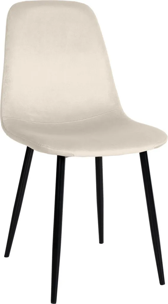Sedia da Pranzo Design Crema | Materiale Morbido e Comfort Imbottito