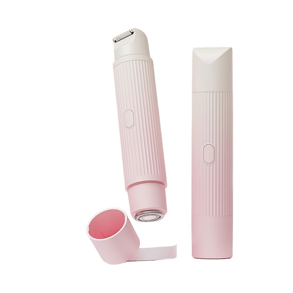 Trimmer für Frauen Elektrischer Rasierer Rasierer mit Doppelklingen schmerzlose Haarentfernung, Type-C-Aufladung