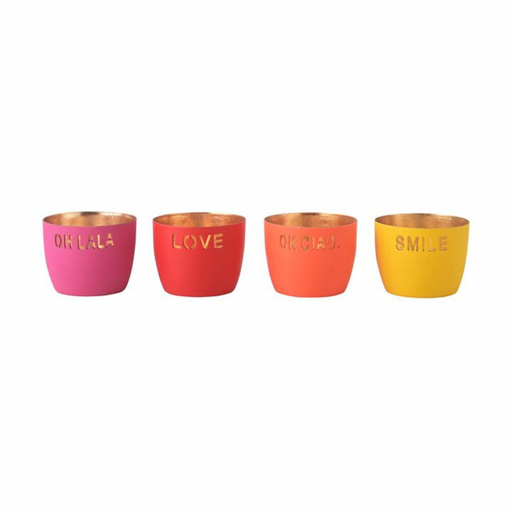 Gift Company Windlicht Madras Neon XS, 4er Set, Immagine del prodotto 