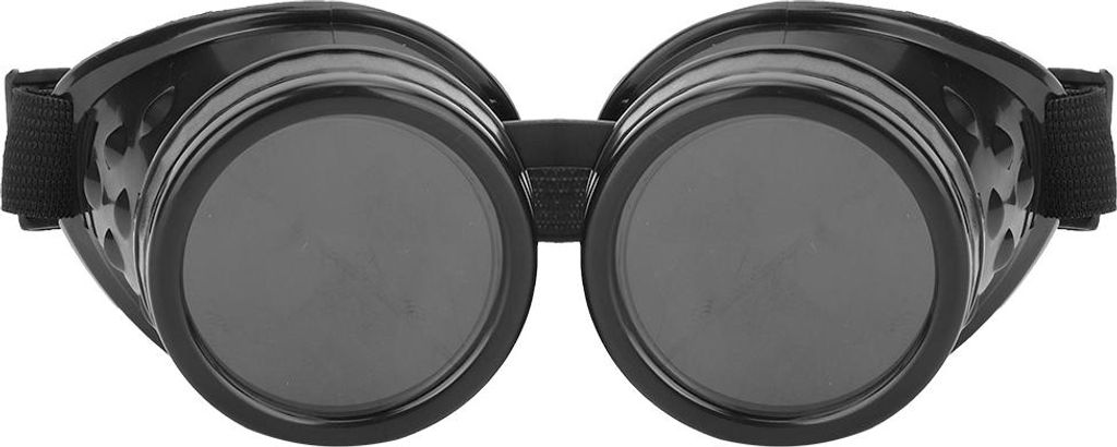ABS Vintage Style Steampunk Schutzbrille Doppelschicht Sonnenbrille für Party Requisite Dekorblack