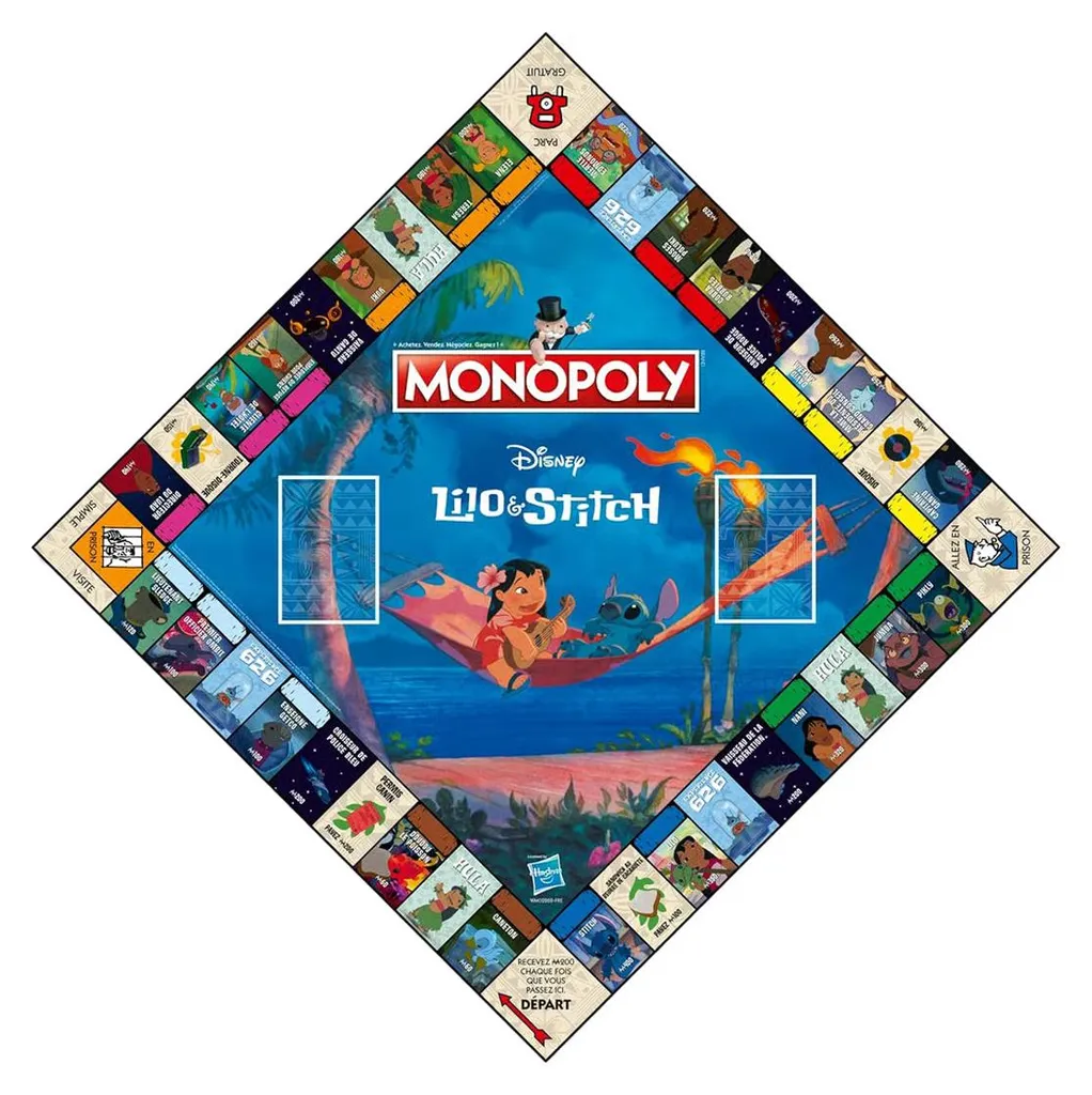 Monopoly Lilo & Stitch : Jeu de Société Idéal pour Soirées en Famille