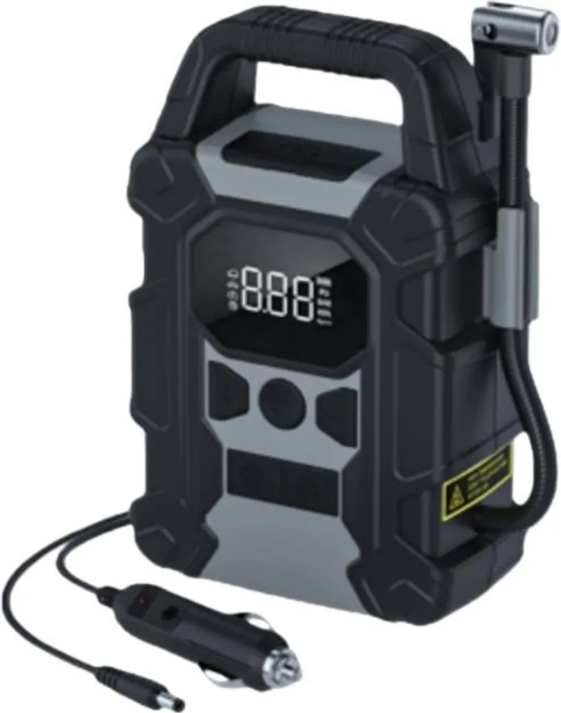 INF Gonfleur Pneu Voiture Portable - Compresseur d'Air Digital Gris 150PSI