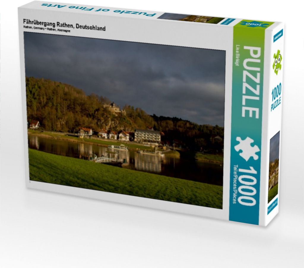 Calvendo Fährübergang Rathen, Deutschland 1000 Teile Puzzle quer 640x480mm, Birkigt Lisa; 7337145