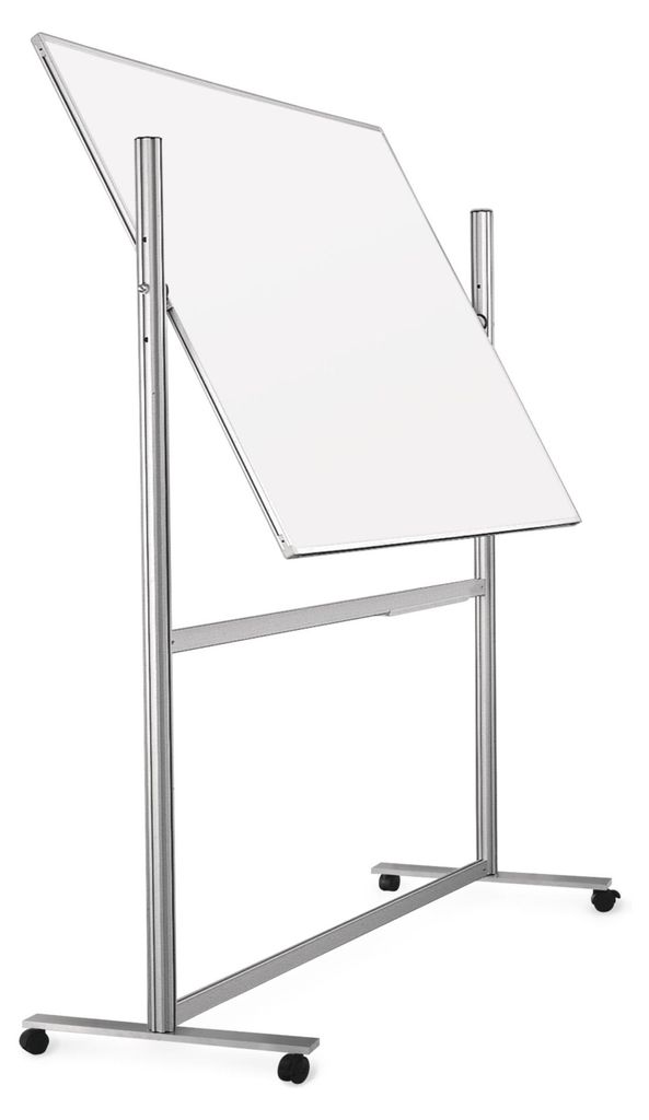 Magnetoplan ferroscript-Schreibtafel mobil, doppelseitig, drehbar, 1500 x 1000 mm