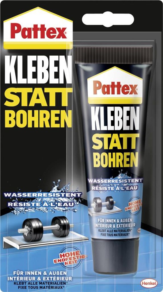 Pattex Montagekleber Kleben statt Bohren Wasserresistent Produktbild 