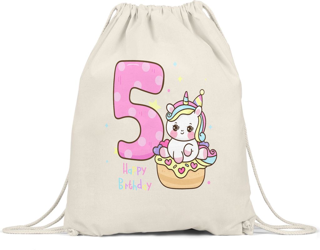 Happy Birthday Turnbeutel Gymsack  Geburtstagskind Produktbild 