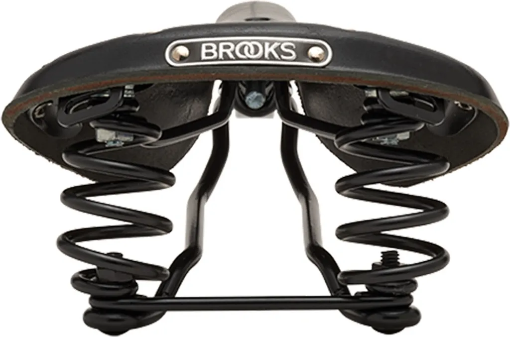 Brooks Flyer Short B396D00A07202 Selle de Vélo Cuir Suspendue Noire - 5