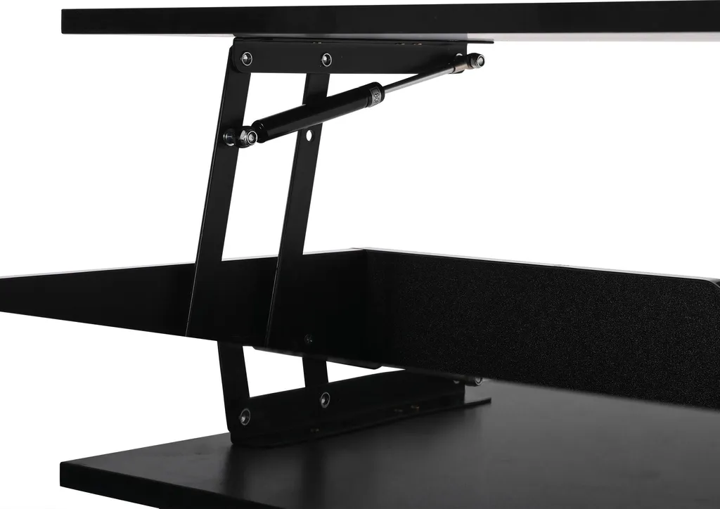 Table basse hydraulique ergonomique avec espaces de rangement ouverts - 17