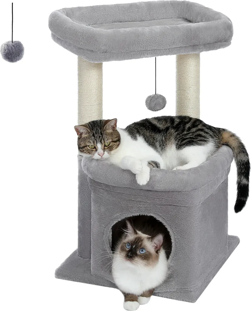 Arbre à chat anti-stress avec griffoirs sisal pour protéger vos meubles
