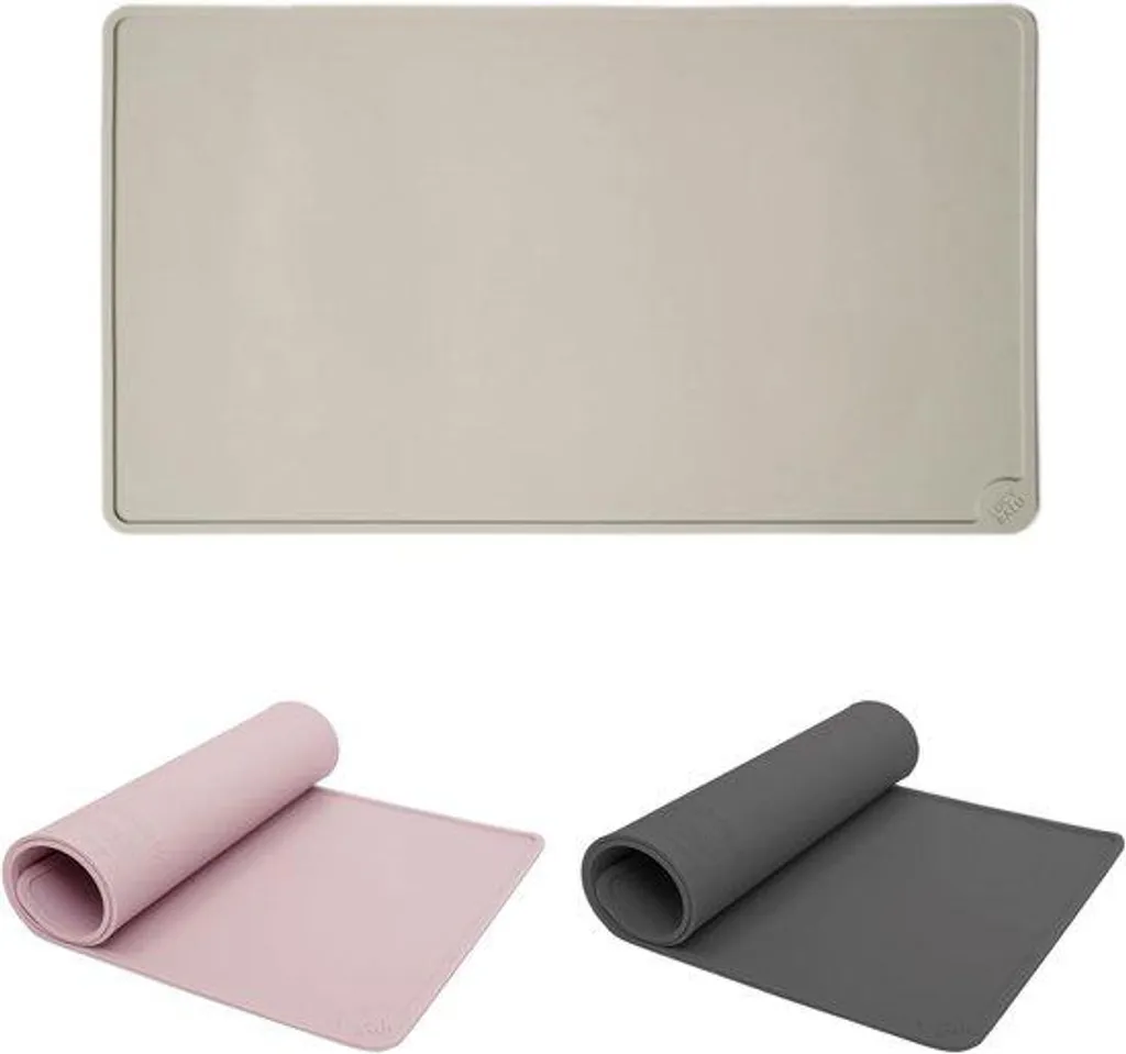 Tapis de propreté chat XL Taupe Silicone - Antidérapant efficace