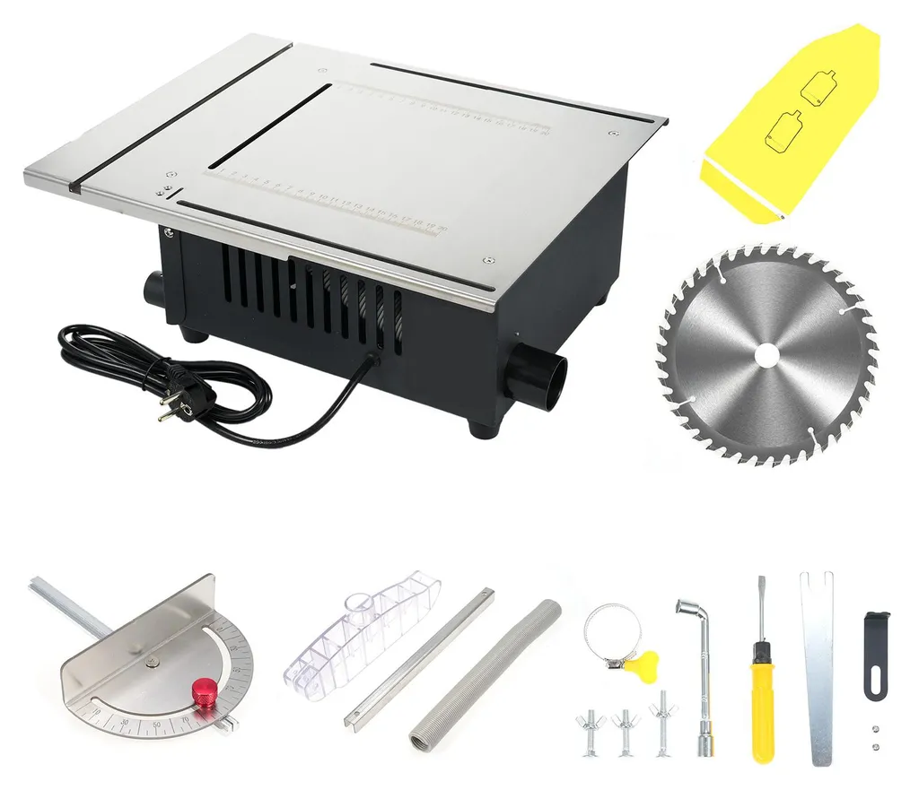 Scie à table anti-poussière 1600W pour des coupes nettes sans débris