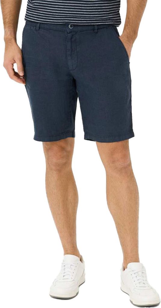 Brax kurze Hose dunkelblau Leinen Produktbild 