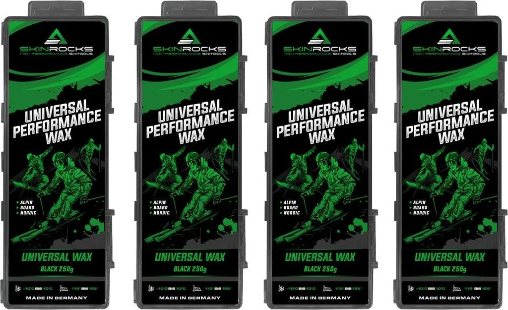 Fart de Ski Universel 1KG Noir pour Entretien Snowboard et Skis