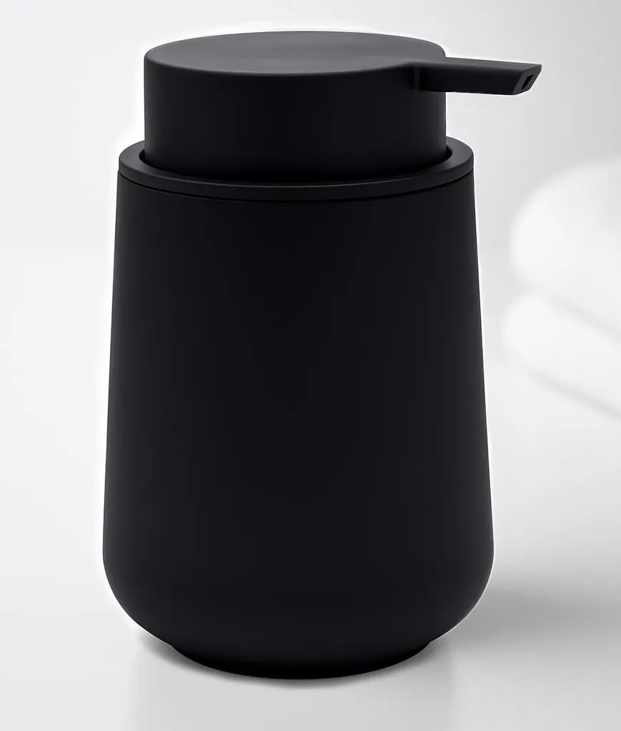 Accessoire distributeur de savon liquide moderne noir mat multi-usage